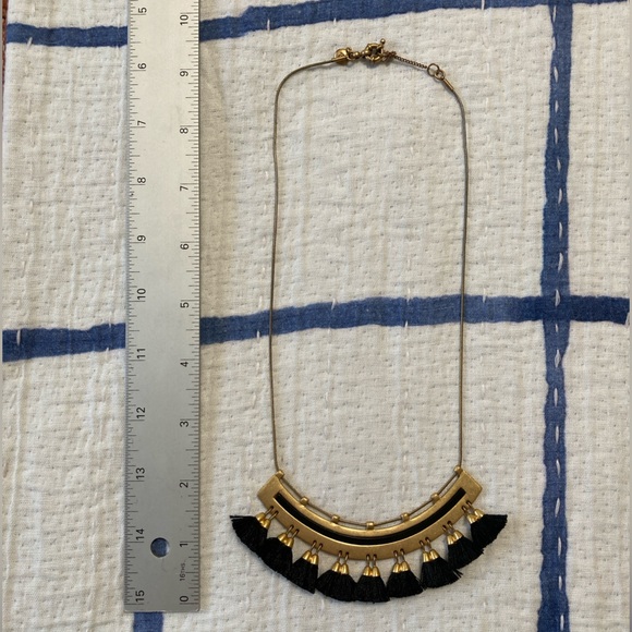 Madewell Gold and Black Tassel Necklace - Picture 3 of 4